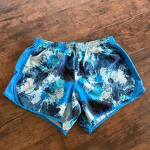💙 Nike Kids Dri-Fit Running Shorts | Blue Abstract | Size XL (Youth)